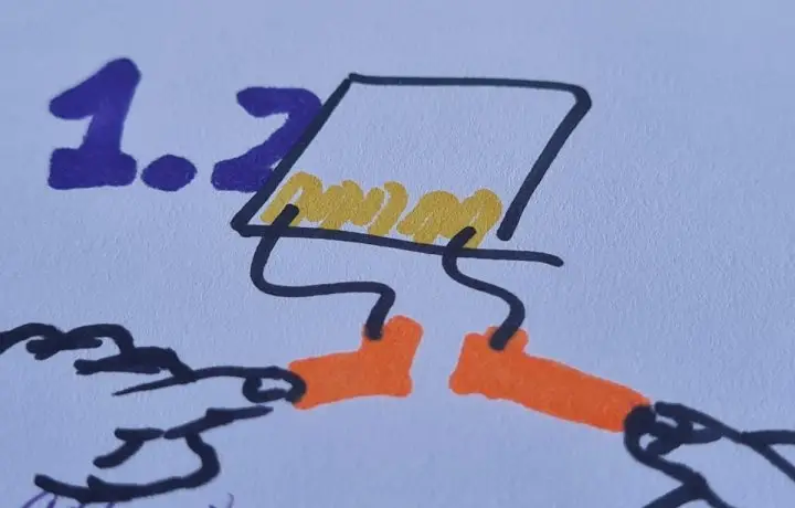 Snerting skynjuð með microbit